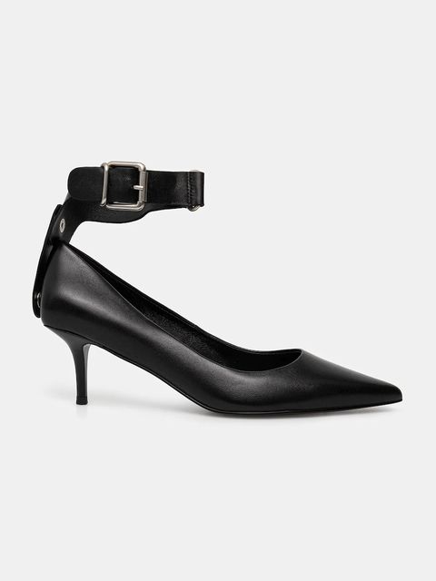 Answear.LAB szpilki skórzane kolor czarny