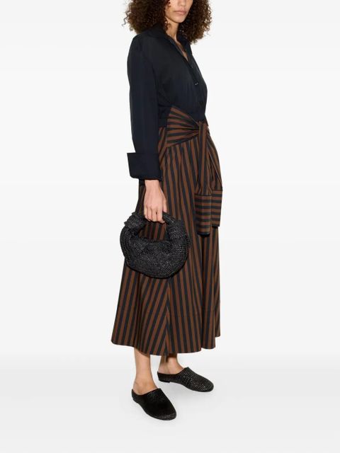 Simon Miller Inna striped poplin maxi dress - Black