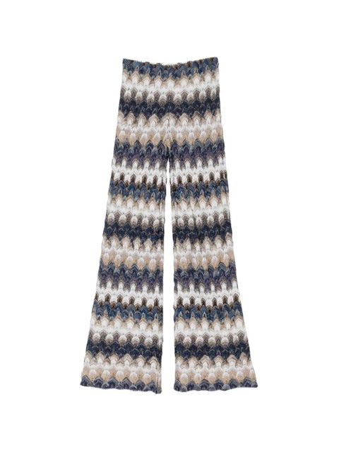 Missoni zig zag-pattern trousers - Blue - zdjęcie produktu nr 1
