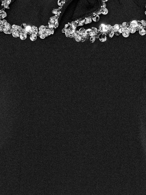 ROTATE BIRGER CHRISTENSEN crepe ruffle top - Black