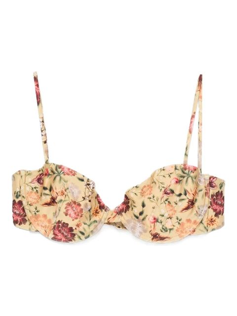 Agua By Agua Bendita floral bikini top - Yellow - zdjęcie produktu nr 1