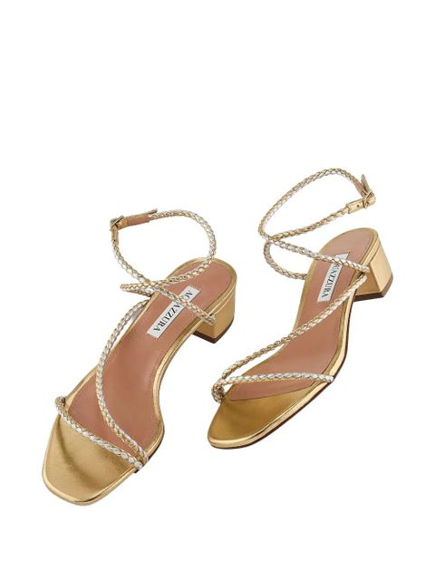 Aquazzura Luca braided sandals - Gold