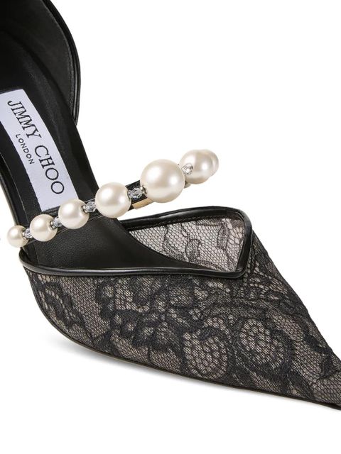 Jimmy Choo 85mm Aurelie lace pumps - Black