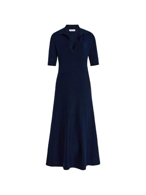 Gabriela Hearst Bradley V-neck midi dress - Blue - zdjęcie produktu nr 1