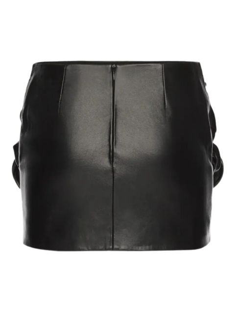 Magda Butrym leather mini skirt - Black