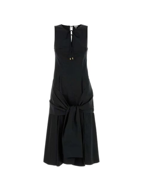 LOEWE tie-neck midi dress - Black - zdjęcie produktu nr 1