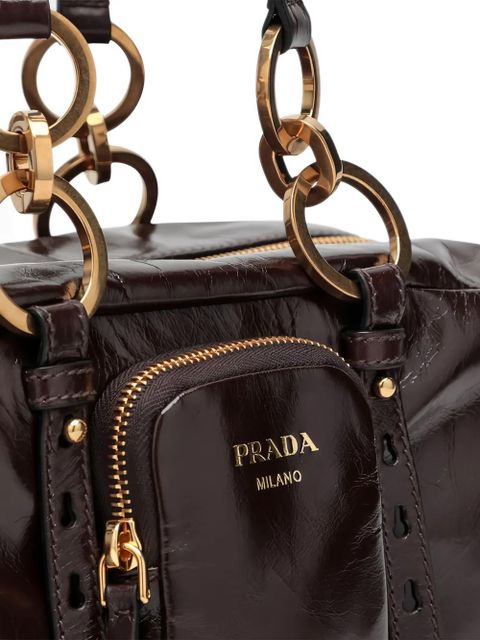 Prada leather shoulder bag - Brown