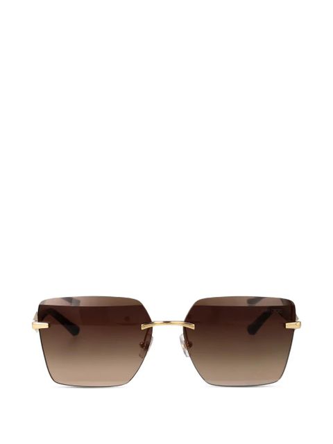 Jimmy Choo geometric-frame sunglasses - Gold - zdjęcie produktu nr 1