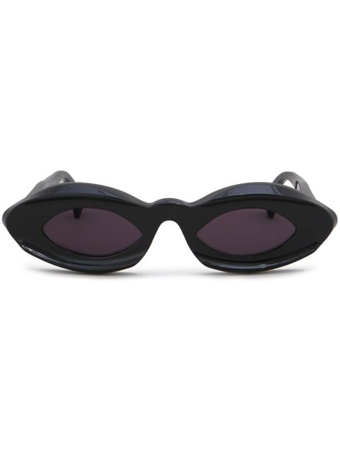 Marni Eyewear logo-print sunglasses - Black - zdjęcie produktu nr 1