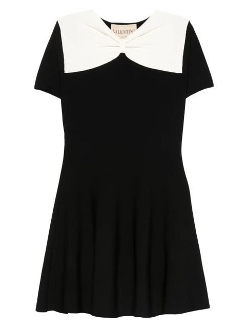 Valentino Garavani bow-detail mini dress - Black - zdjęcie produktu nr 1