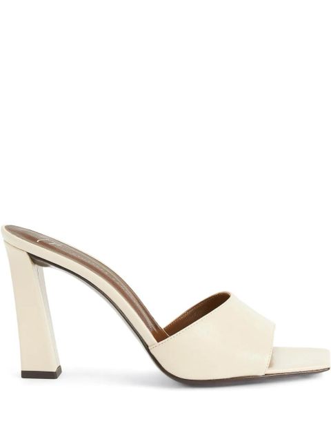 Giuseppe Zanotti 90mm Talia Mule sandals - Neutrals - zdjęcie produktu nr 1