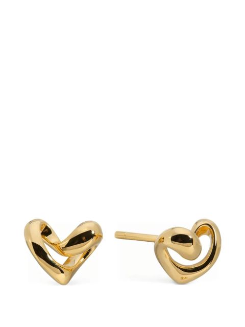 Monica Vinader small Infinity heart stud earrings - Gold - zdjęcie produktu nr 1