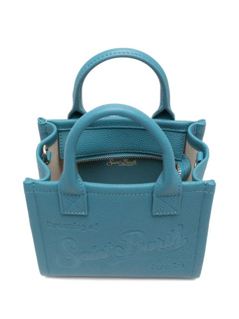 MC2 Saint Barth mini Vanity logo-embossed tote bag - Blue