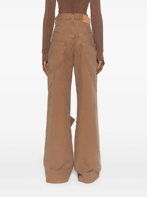 The Attico Long trousers - Brown