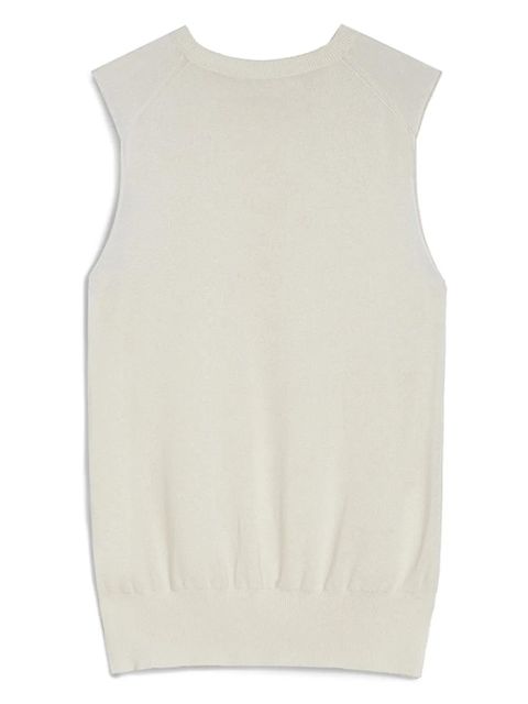 Jil Sander knitted vest - White