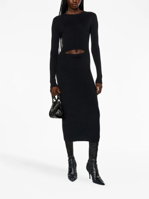 Diesel M-Pelagos cut-out detail midi dress - Black - zdjęcie produktu nr 2