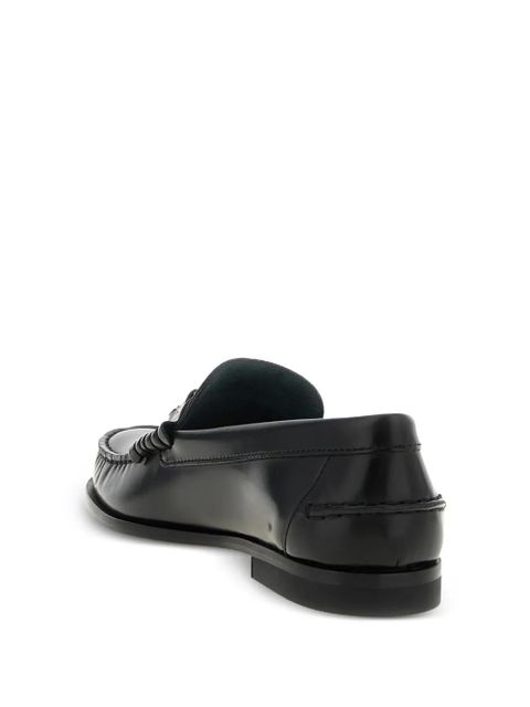 Tod's hardware-leather loafers - Black
