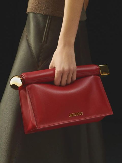 Jacquemus The Rond Carré clutch bag - Red