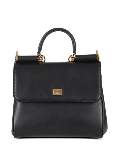 Dolce & Gabbana My Sicily leather tote bag - Black - zdjęcie produktu nr 1
