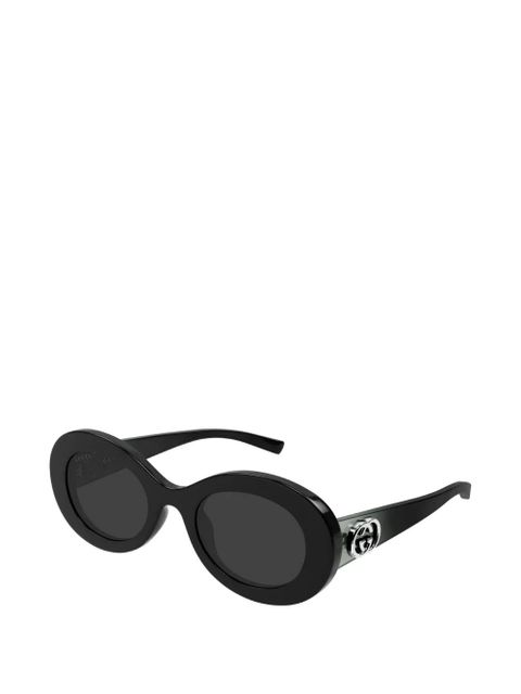 Gucci Eyewear Interlocking G round-frame sunglasses - Black - zdjęcie produktu nr 2