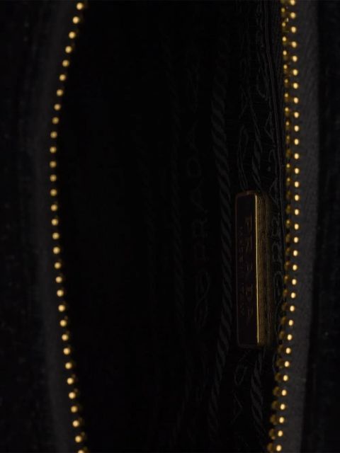 Prada mini Re-Edition 2005 velvet shoulder bag - Black