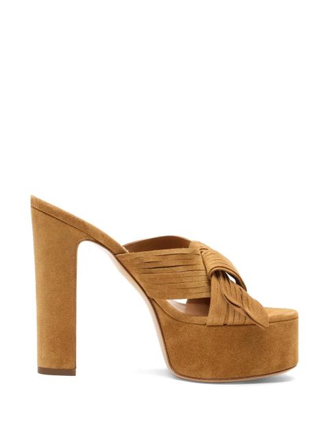 Casadei Patty knotted platform sandals - Neutrals - zdjęcie produktu nr 1