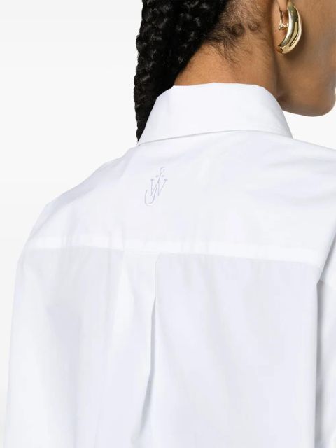 JW Anderson panelled cotton-poplin shirt - White - zdjęcie produktu nr 2