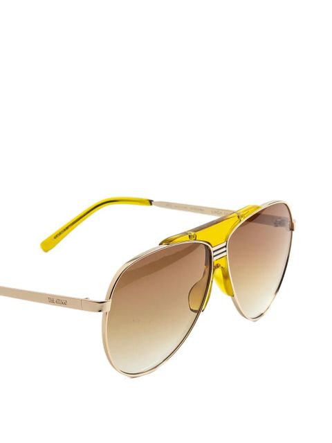 The Attico x Linda Farrow Amelia sunglasses - Yellow