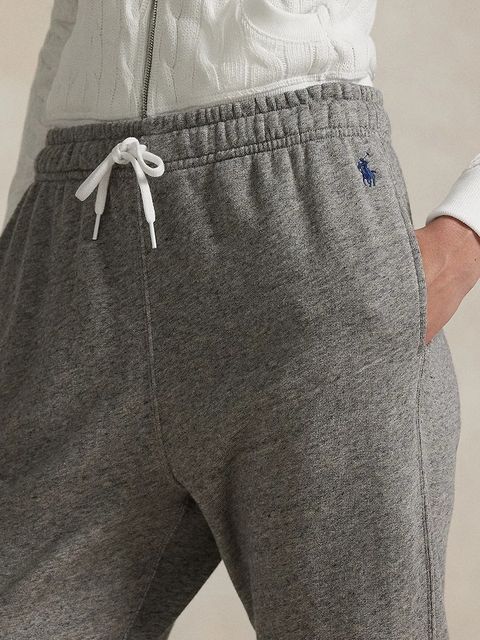 Polo Ralph Lauren spodnie dresowe kolor szary gładkie 211971694