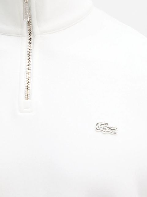 Lacoste bluza bawełniana kolor beżowy gładka SH7759