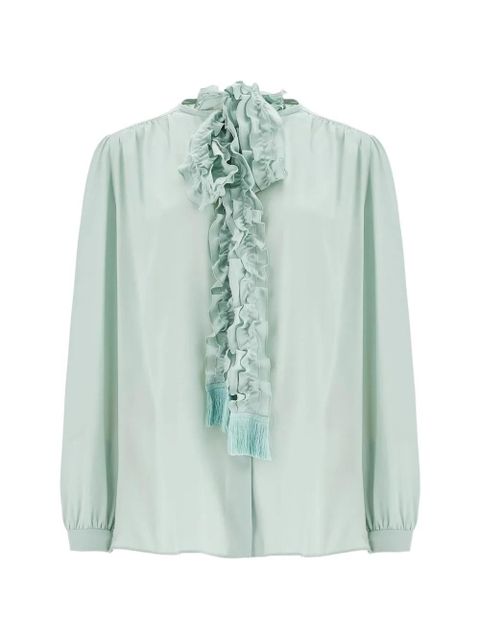 Valentino Garavani crepe de chine shirt - Green - zdjęcie produktu nr 1
