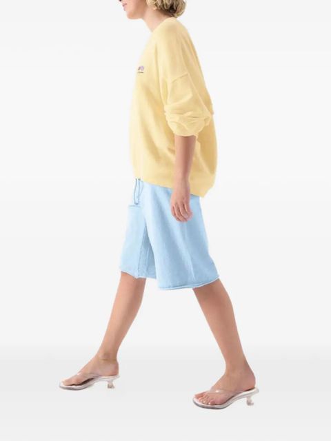 American Vintage Atubay logo-print drop-shoulder sweater - Yellow