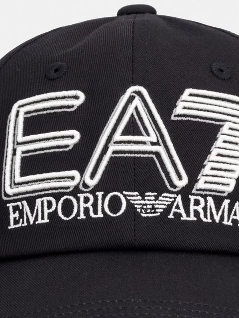 EA7 Emporio Armani czapka z daszkiem bawełniana - zdjęcie produktu nr 1