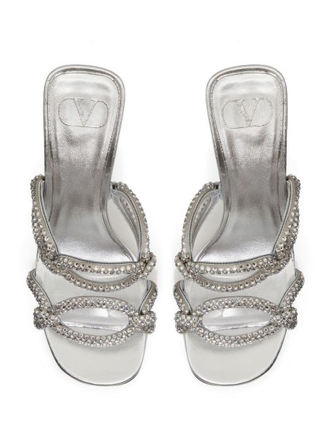Valentino Garavani 100mm Chain 1967 sandals - Silver
