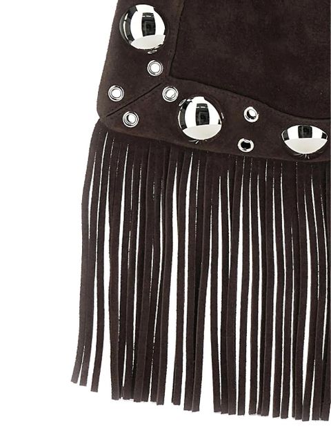 Valentino Garavani fringed shoulder bag - Brown