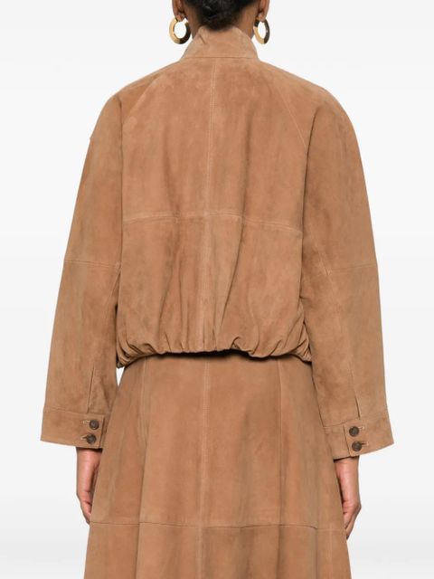 Simkhai button suede jacket - Brown