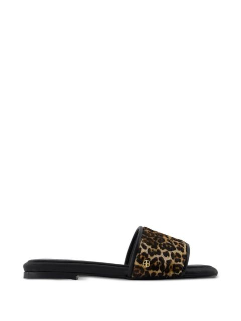 ANINE BING leopard open toe sandals - Neutrals - zdjęcie produktu nr 1