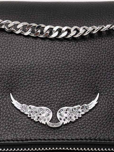 ZADIG&VOLTAIRE torebka skórzana kolor czarny LWBA04124