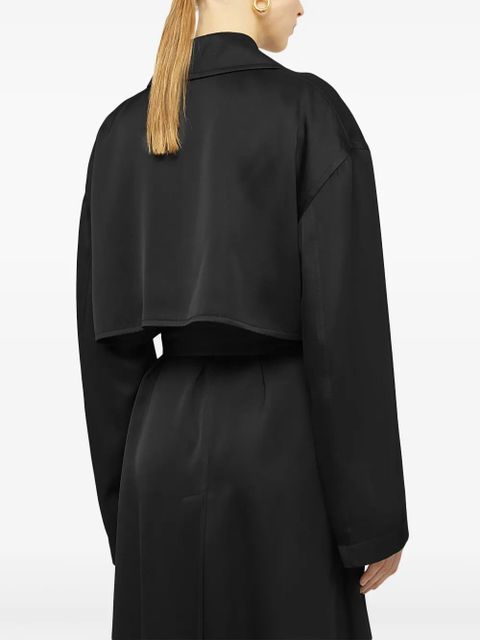 Jil Sander belted trench coat - Black