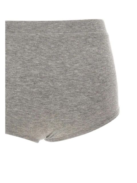 ENTIRE STUDIOS Booty buttons-ribbed shorts - Grey