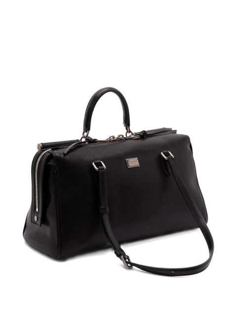 Dolce & Gabbana leather travel bag - Black