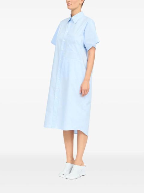 MM6 Maison Margiela cotton shirt dress - Blue