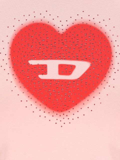 Diesel logo-print short-sleeve T-shirt - Pink