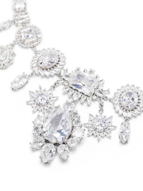 Rabanne crystal-embellished necklace - Silver
