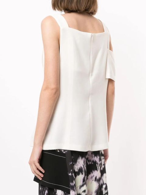 3.1 Phillip Lim panelled cold-shoulder top - White