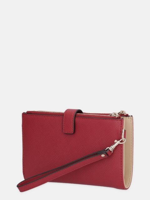 Guess portfel LAUREL damski kolor czerwony SWZG74 59157
