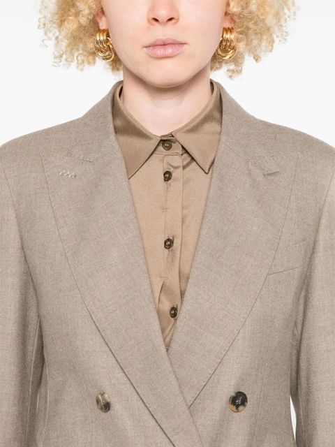 Max Mara double-breasted blazer - Brown