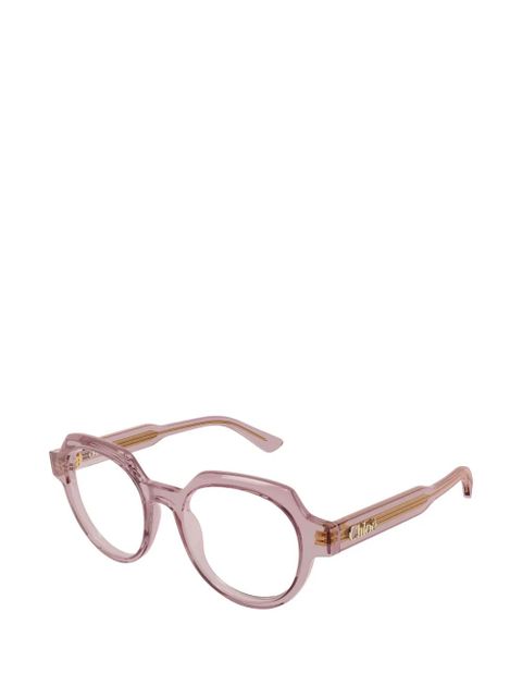 Chloé Eyewear round-frame glasses - Pink - zdjęcie produktu nr 2