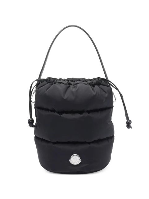 Moncler Caradoc logo patch bucket bag - Black - zdjęcie produktu nr 1