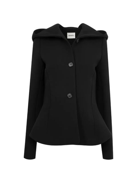 KHAITE hooded buttoned jacket - Black - zdjęcie produktu nr 1